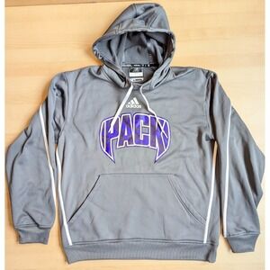 Adidas Husky Football Player 2024 Sweatshirt Team Grey Purple UW Huskies M 1% er